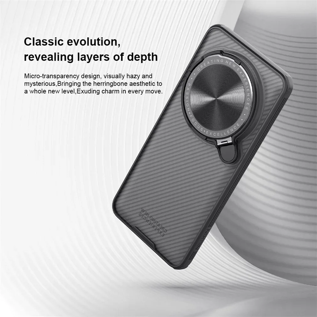 For Xiaomi 15 Ultra Transparent Case NILLKIN CamShield Prop With Phone Holder Hinged Camera Protective Cover For Xiaomi 15Ultra