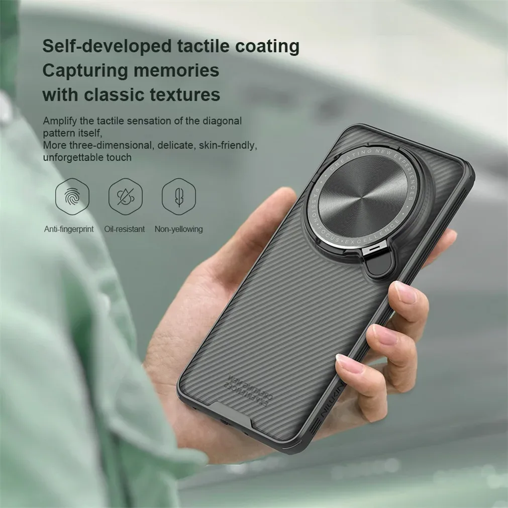 For Xiaomi 15 Ultra Transparent Case NILLKIN CamShield Prop With Phone Holder Hinged Camera Protective Cover For Xiaomi 15Ultra