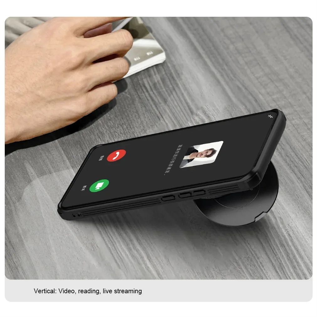 For Xiaomi 15 Ultra Transparent Case NILLKIN CamShield Prop With Phone Holder Hinged Camera Protective Cover For Xiaomi 15Ultra
