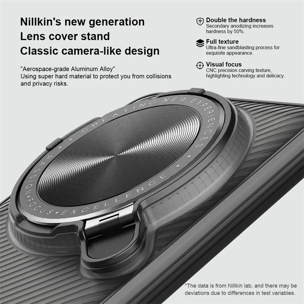 For Xiaomi 15 Ultra Transparent Case NILLKIN CamShield Prop With Phone Holder Hinged Camera Protective Cover For Xiaomi 15Ultra