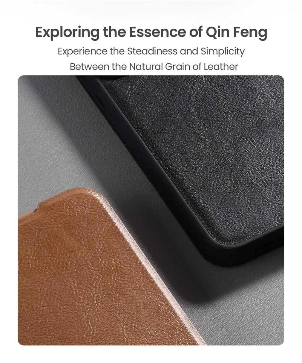 For Samsung Galaxy A56 5G Flip Case Nillkin QIN Pro Slide Camera Card Pocket Leather Book Cover For Samsung A56 5G Phone Bags