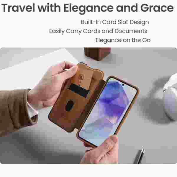 Чехол-книжка Nillkin Qin Pro для Samsung Galaxy A56 5G — изображение 4