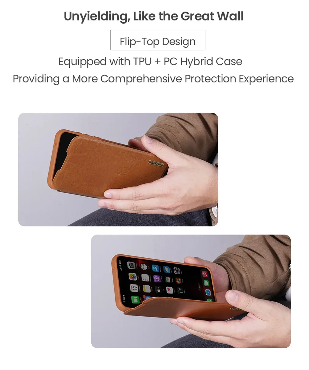 For Samsung Galaxy A56 5G Flip Case Nillkin QIN Pro Slide Camera Card Pocket Leather Book Cover For Samsung A56 5G Phone Bags