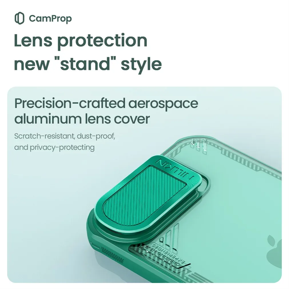 For iPhone 16e Case NILLKIN Iceblade Prop Shockproof Transparent Eco-friendly Material Phone Holder Camera Cover For iPhone16e