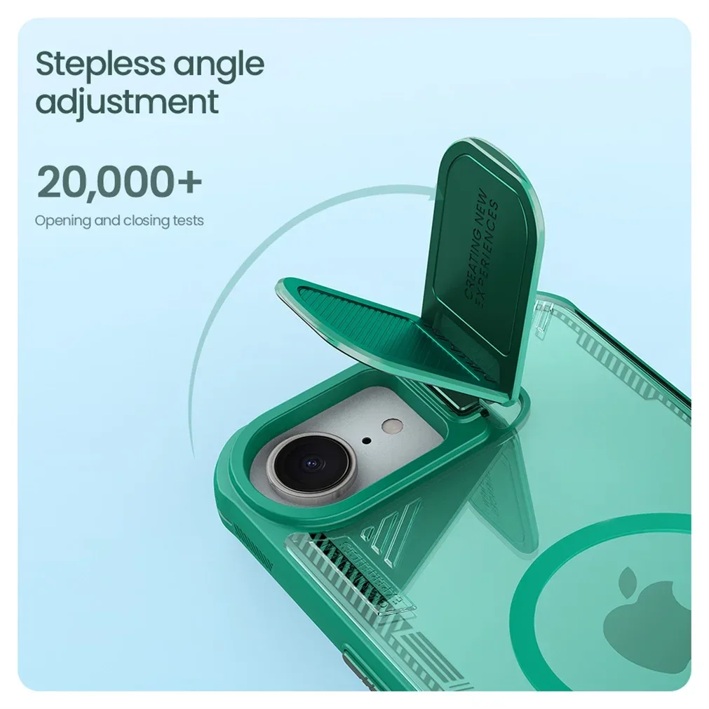 For iPhone 16e Magsafe Case NILLKIN Iceblade Prop Transparent Eco-friendly Magnetic Wireless Charging Back Cover For iPhone16e