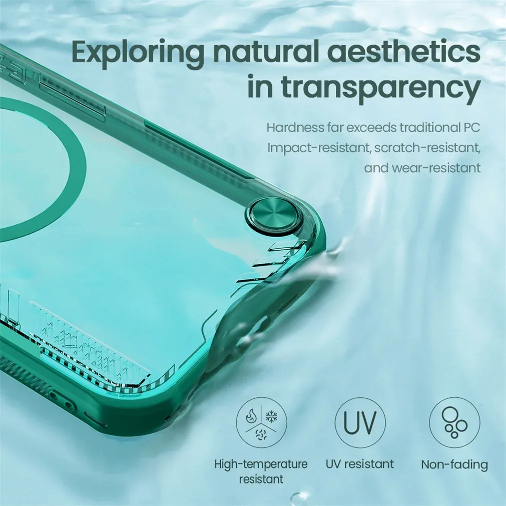 For iPhone 16e Magsafe Case NILLKIN Iceblade Prop Transparent Eco-friendly Magnetic Wireless Charging Back Cover For iPhone16e