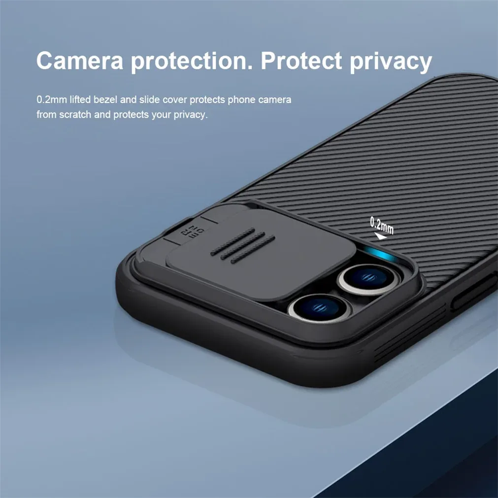 For iPhone 14 Pro Max Case NILLKIN CamShield Pro Slide Camera Cover Lens Protection For iPhone14 Case For iPhone 14 Pro /14 Plus