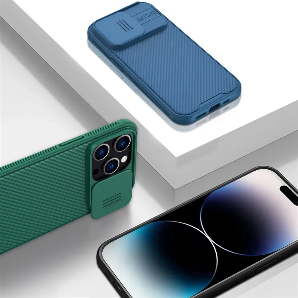 For iPhone 14 Pro Max Case NILLKIN CamShield Pro Slide Camera Cover Lens Protection For iPhone14 Case For iPhone 14 Pro /14 Plus