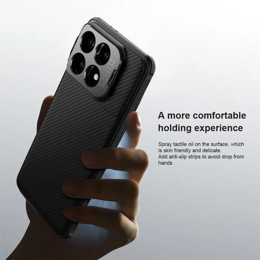 For Xiaomi Poco F6 Pro MagSafe Case NILLKIN CamShield Prop Magnetic Case Flip-style Phone Holder Camera Cover For Poco F6 Pro