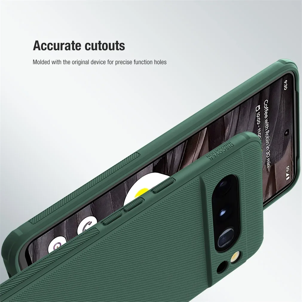 Nillkin For Google Pixel 8 Pro Case Super Frosted Shield Pro TPU Frame Hard PC Shell Luxuly Shockproof Back Cover For Pixel8