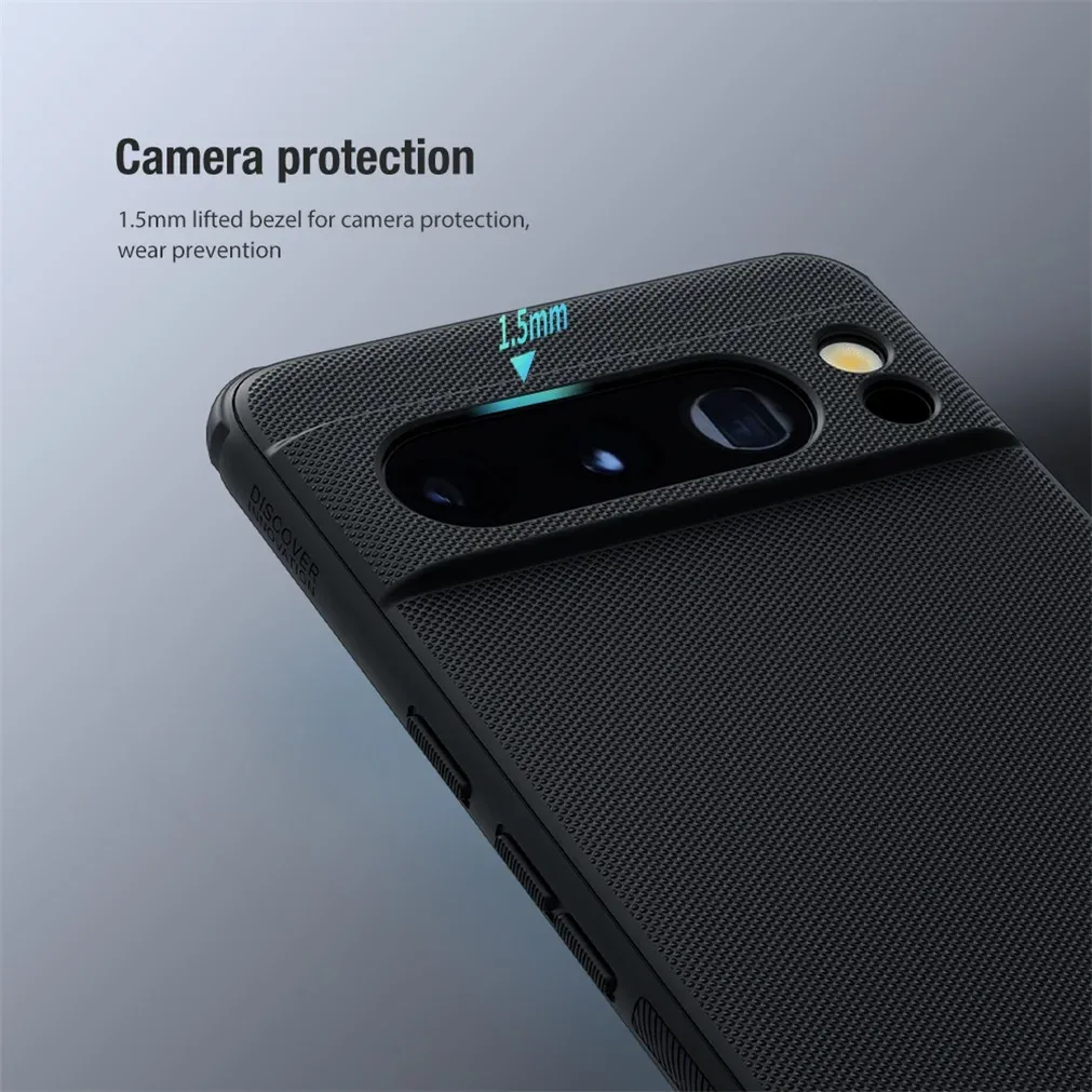 Nillkin For Google Pixel 8 Pro Case Super Frosted Shield Pro TPU Frame Hard PC Shell Luxuly Shockproof Back Cover For Pixel8