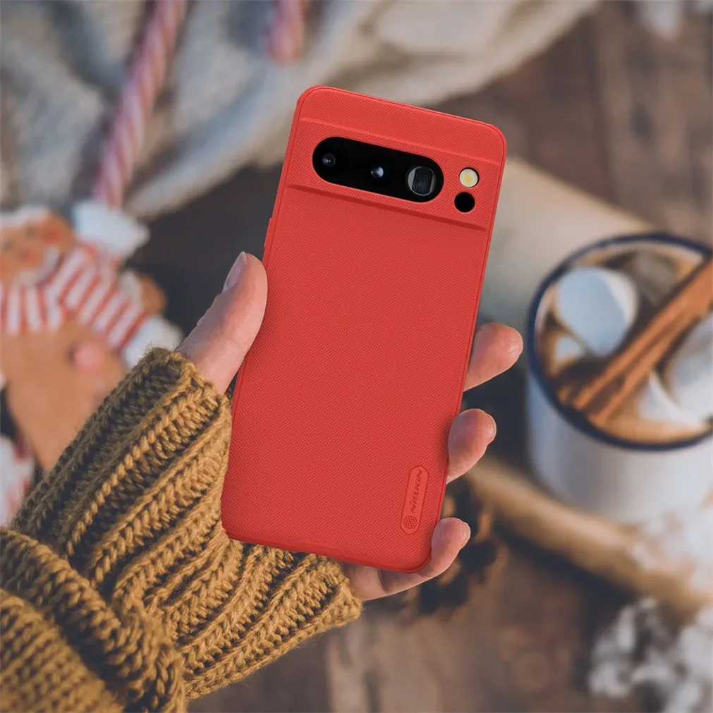 Nillkin For Google Pixel 8 Pro Case Super Frosted Shield Pro TPU Frame Hard PC Shell Luxuly Shockproof Back Cover For Pixel8