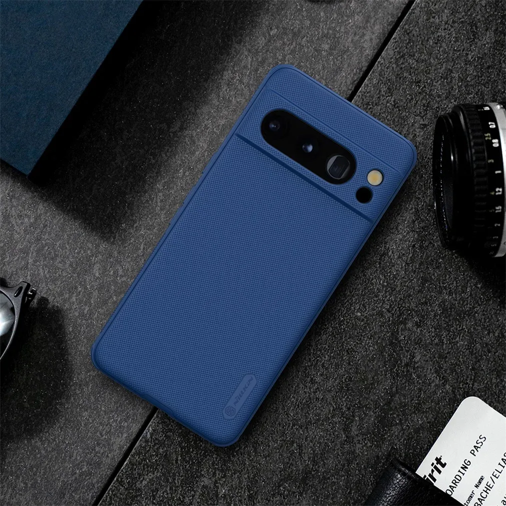 Nillkin For Google Pixel 8 Pro Case Super Frosted Shield Pro TPU Frame Hard PC Shell Luxuly Shockproof Back Cover For Pixel8