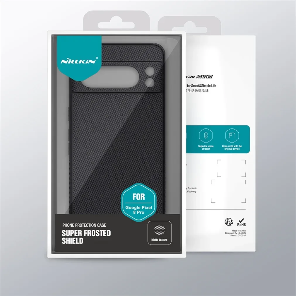 Nillkin For Google Pixel 8 Pro Case Super Frosted Shield Pro TPU Frame Hard PC Shell Luxuly Shockproof Back Cover For Pixel8