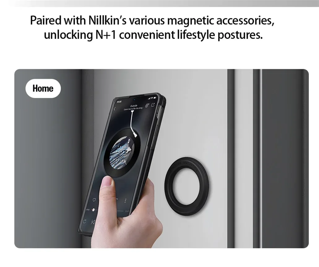 For OPPO Find N5 MagSafe Case NILLKIN Frosted Shield Prop Magnetic Case Camera Cover Holder Folding Cover For OPPO Find N5