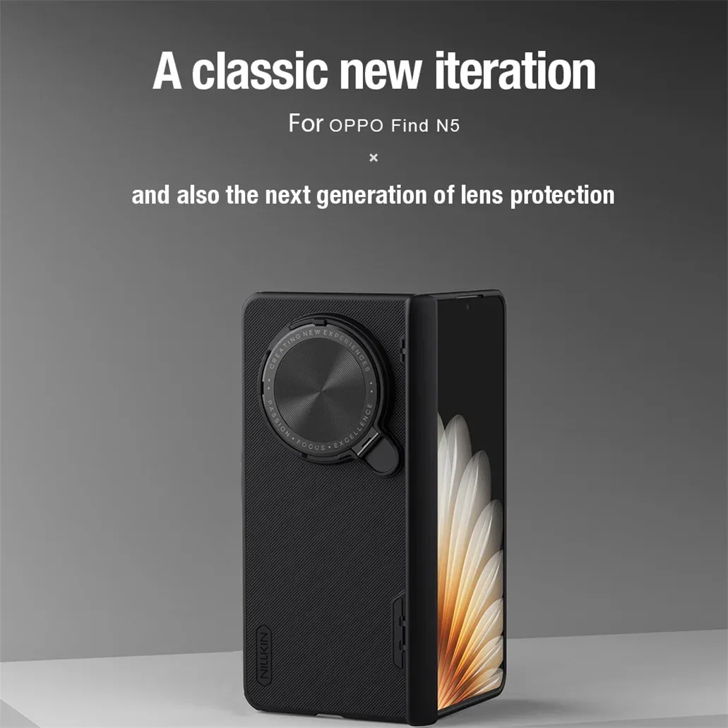 For OPPO Find N5 MagSafe Case NILLKIN Frosted Shield Prop Magnetic Case Camera Cover Holder Folding Cover For OPPO Find N5
