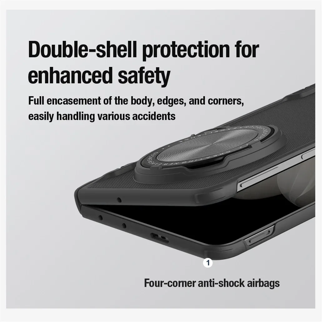 For OPPO Find N5 MagSafe Case NILLKIN Frosted Shield Prop Magnetic Case Camera Cover Holder Folding Cover For OPPO Find N5
