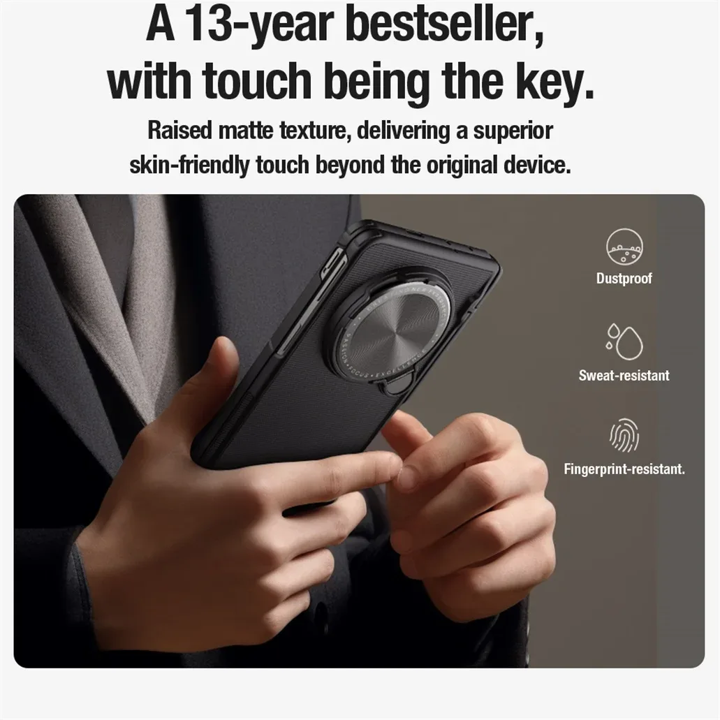 For OPPO Find N5 MagSafe Case NILLKIN Frosted Shield Prop Magnetic Case Camera Cover Holder Folding Cover For OPPO Find N5