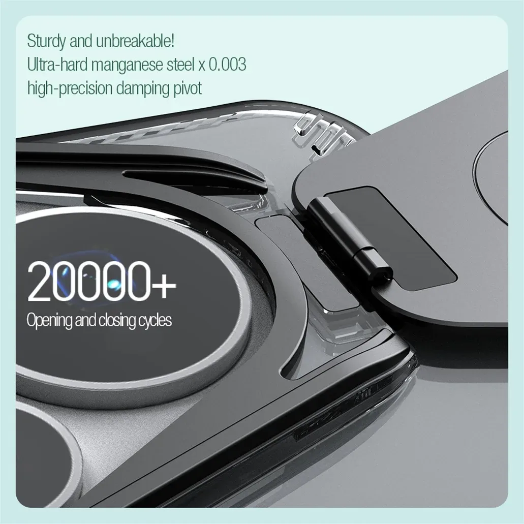 MagSafe Case For Huawei Pura 70 Pro / Pura70 Pro+ Plus NILLKIN Iceblade Prop Clear Magnetic Case Flip-style Holder Camera Cover