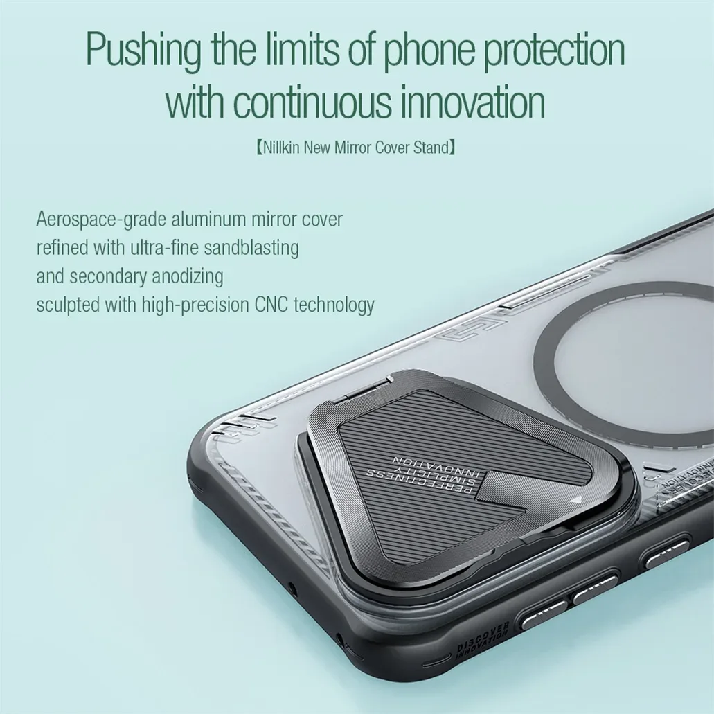 MagSafe Case For Huawei Pura 70 Pro / Pura70 Pro+ Plus NILLKIN Iceblade Prop Clear Magnetic Case Flip-style Holder Camera Cover