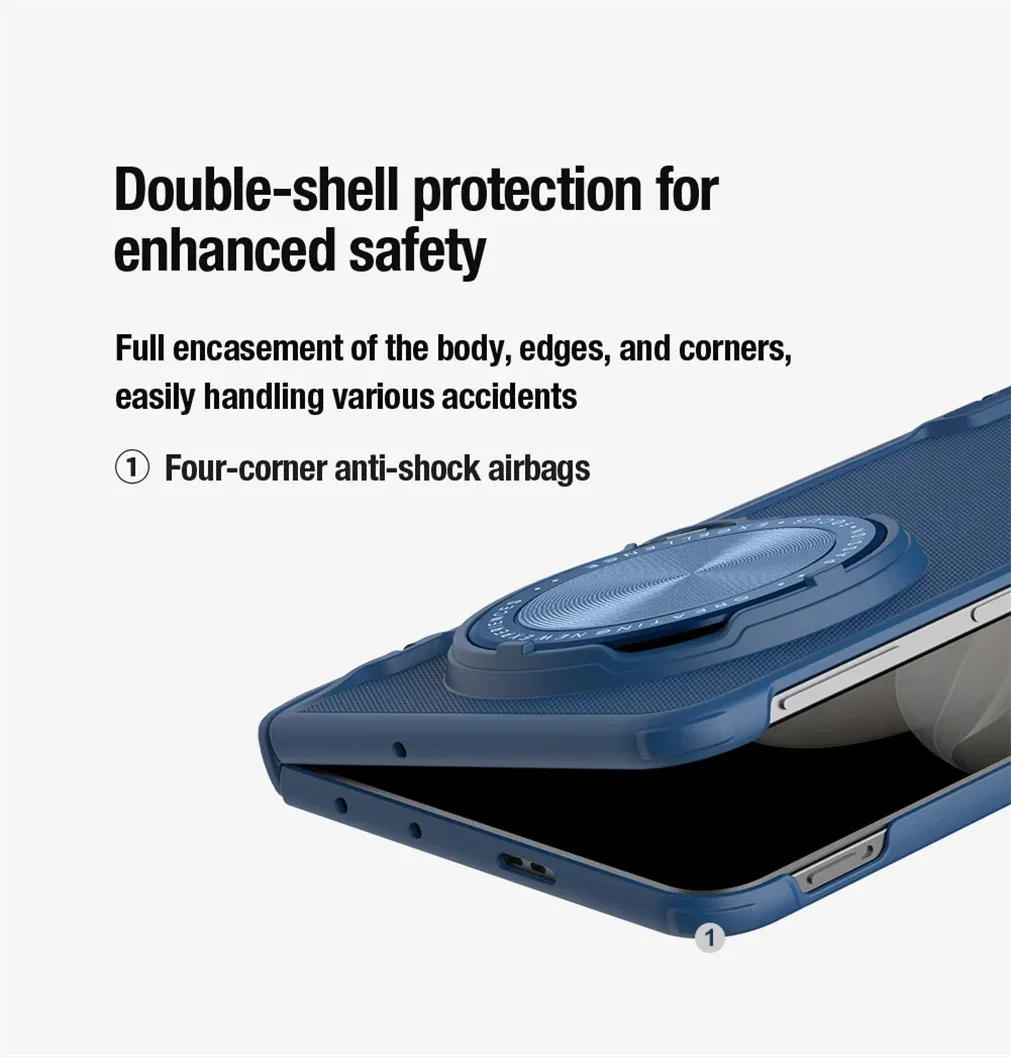For OPPO Find N5 Case NILLKIN Frosted Shield Prop Camera Cover Flip-style Lens Holder 180°Folding Cover For OPPO Find N5