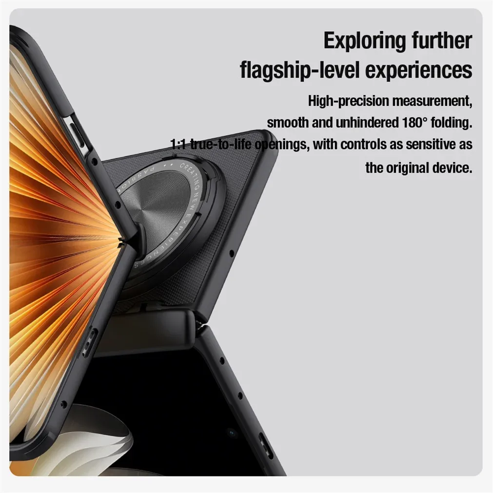 For OPPO Find N5 Case NILLKIN Frosted Shield Prop Camera Cover Flip-style Lens Holder 180°Folding Cover For OPPO Find N5