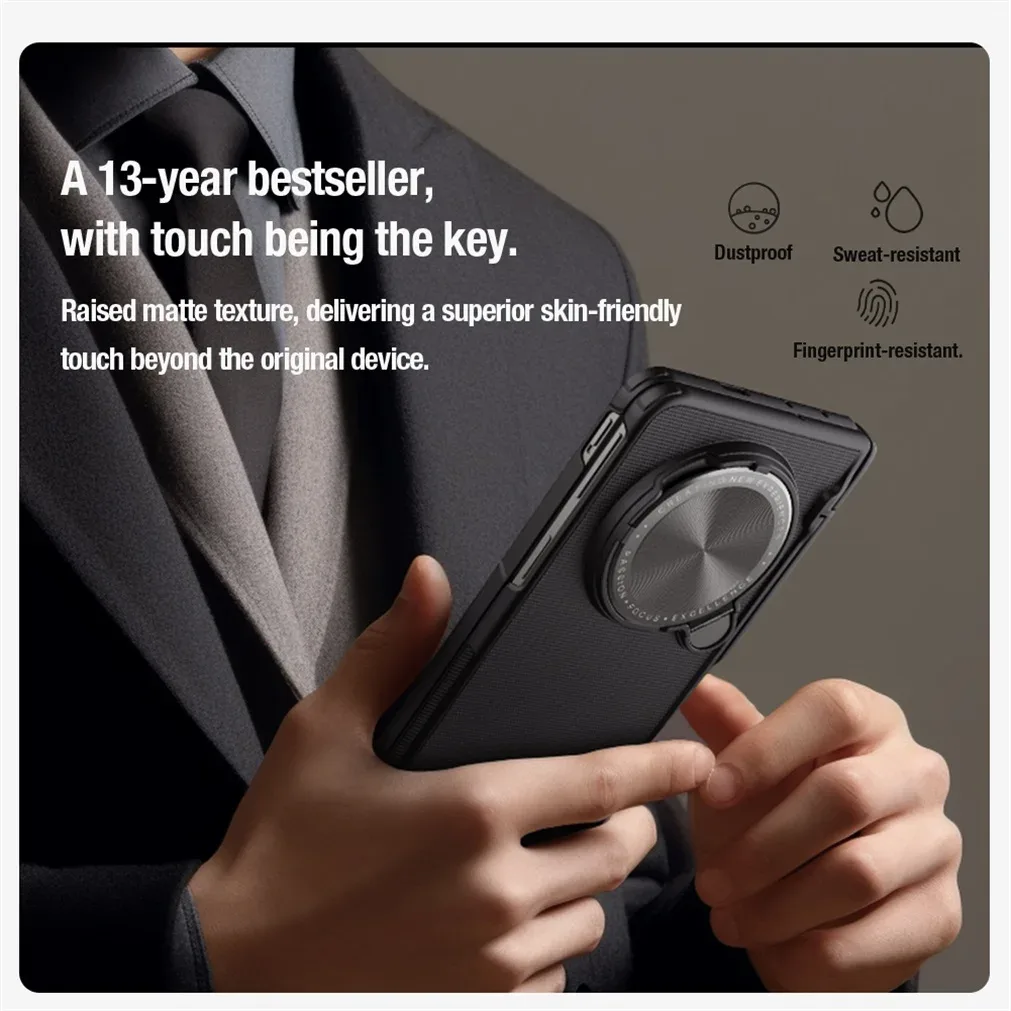 For OPPO Find N5 Case NILLKIN Frosted Shield Prop Camera Cover Flip-style Lens Holder 180°Folding Cover For OPPO Find N5