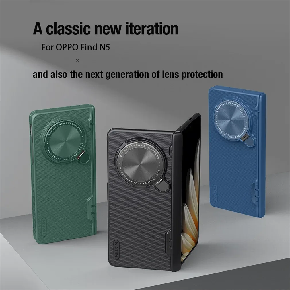 For OPPO Find N5 Case NILLKIN Frosted Shield Prop Camera Cover Flip-style Lens Holder 180°Folding Cover For OPPO Find N5