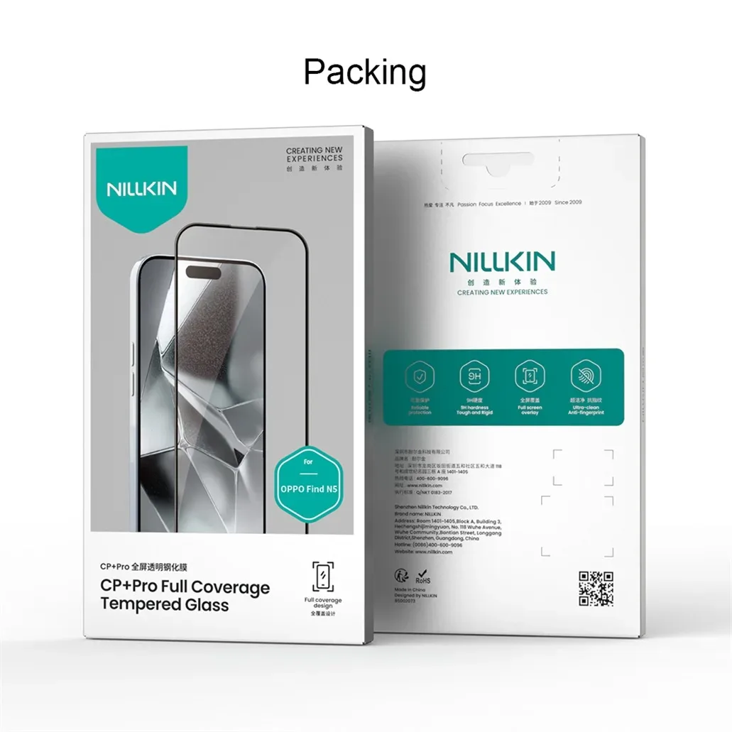 Nillkin For OPPO Find N5 Tempered Glass Outer Screen Front Film Amazing CP+PRO Anti-Explosion Screen Protector For OPPO Find N5