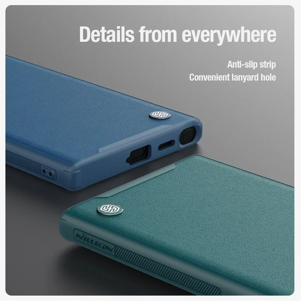 For Samsung Galaxy S24 Ultra MagSafe Case NILLKIN CamShield Prop Leather Magnetic Case Camera Stand Cover For Samsung S24Ultra