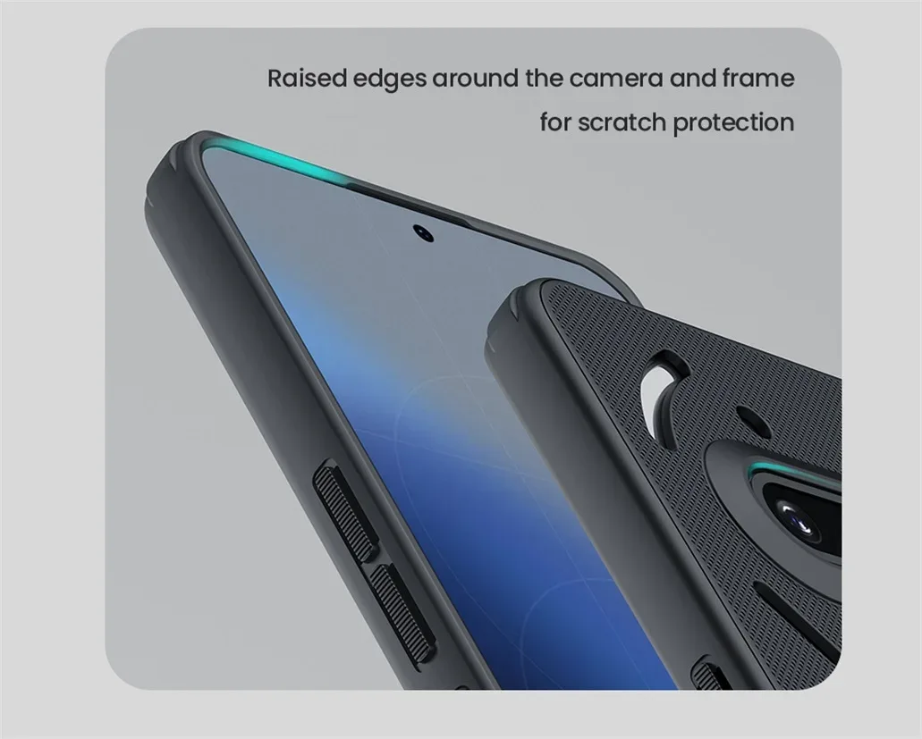 For Nothing Phone 3a Pro Case Nillkin Frosted Shield Pro Soft Edges Hard Shell Shockproof Ultra-thin Cover For Nothing Phone 3a