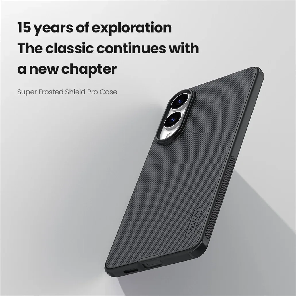 For Samsung Galaxy S25 Edge Case Nillkin Frosted Shield Pro Soft Edges Hard Shell Shockproof Ultra-thin Cover For SAM S25 Edge