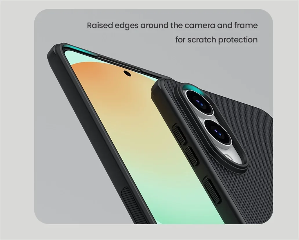 For Samsung Galaxy S25 Edge Case Nillkin Frosted Shield Pro Soft Edges Hard Shell Shockproof Ultra-thin Cover For SAM S25 Edge