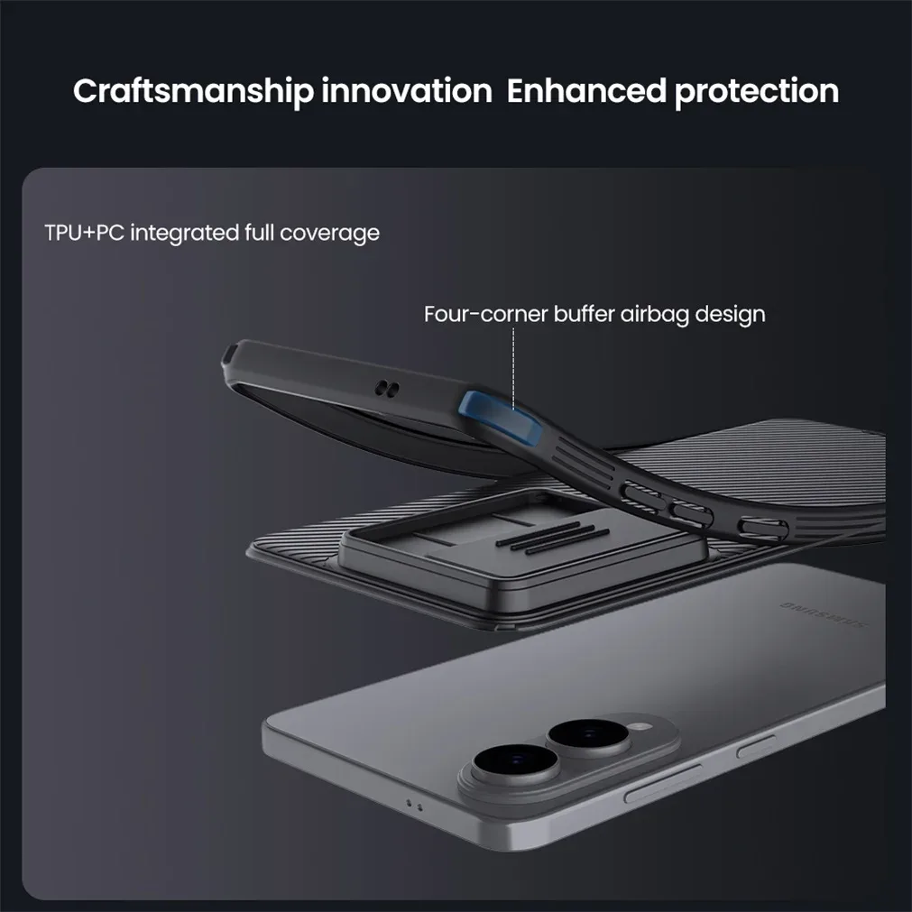 For Samsung Galaxy S25 Edge Case NILLKIN CamShield Pro Shockproof Privacy Protection Slide Camera Cover For Samsung S25 Edge