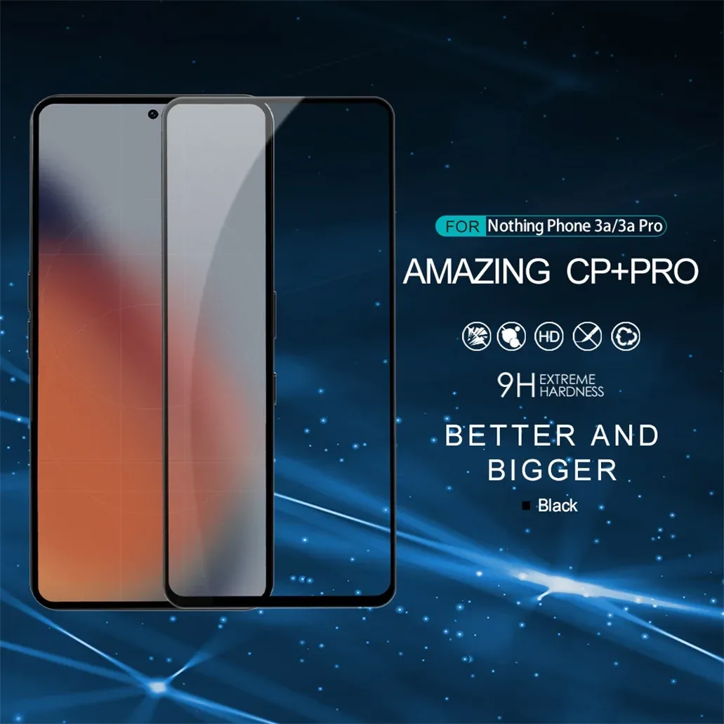 Nillkin For Nothing Phone 3a /3a Pro Tempered Glass CP+PRO Anti-Explosion 2.5D 9H Full Screen Protector For Nothing Phone 3a Pro