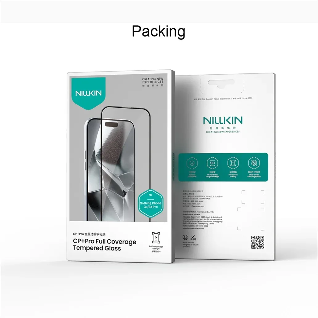 Nillkin For Nothing Phone 3a /3a Pro Tempered Glass CP+PRO Anti-Explosion 2.5D 9H Full Screen Protector For Nothing Phone 3a Pro