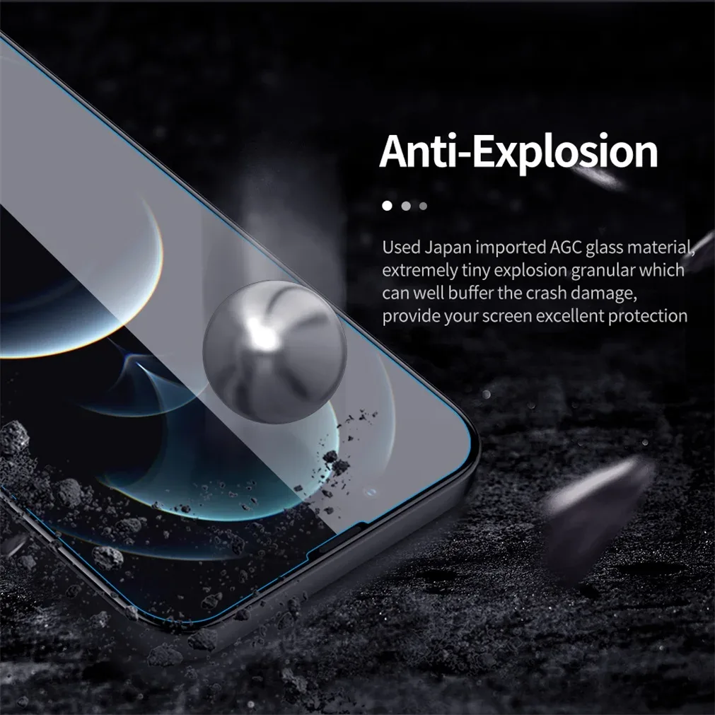 Nillkin For iPhone 16e / 14 / 13 / 13 PRO Tempered Glass Amazing H+PRO Anti-Explosion 2.5D 0.2mm Screen Protector For iPhone 16e