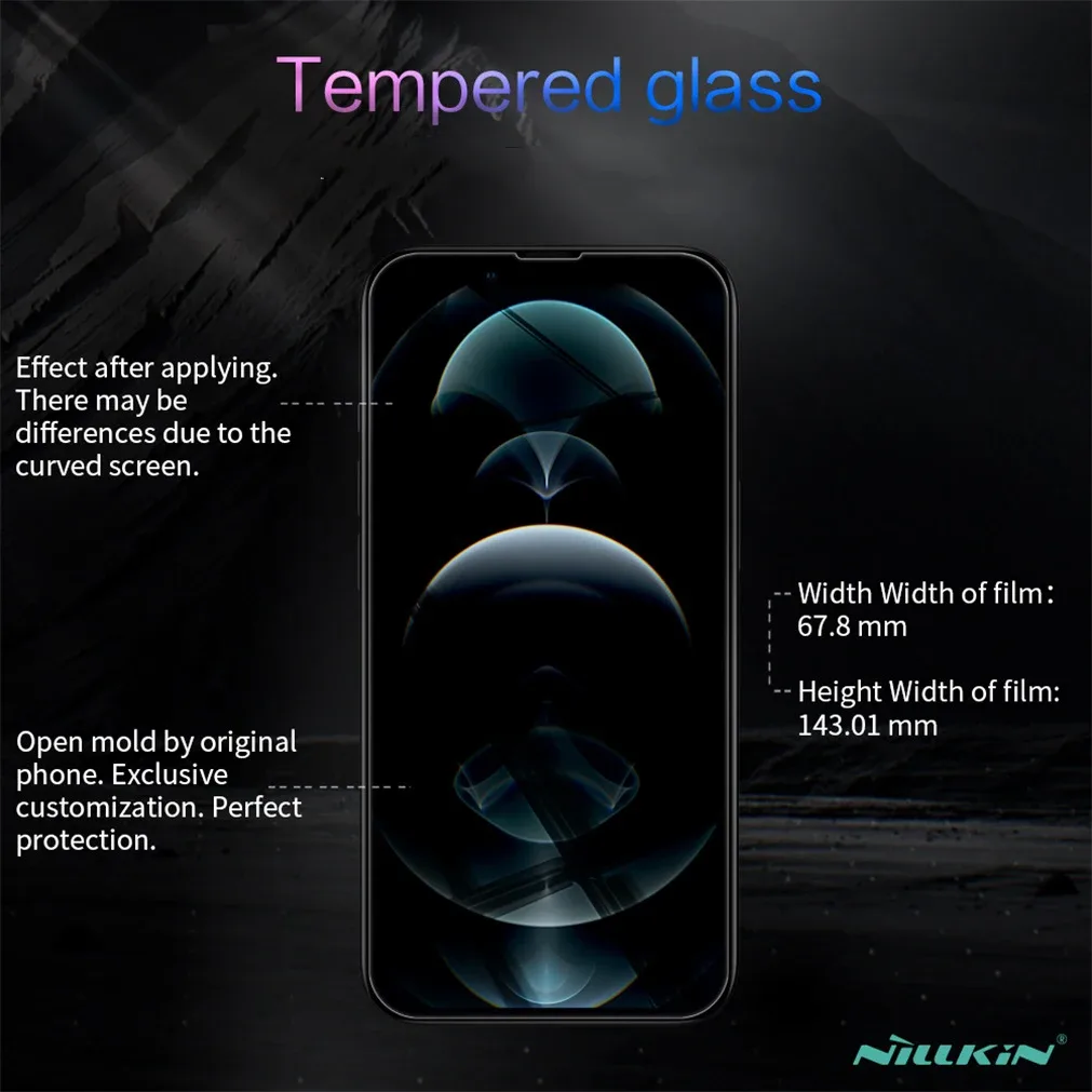 Nillkin For iPhone 16e / 14 / 13 / 13 PRO Tempered Glass Amazing H+PRO Anti-Explosion 2.5D 0.2mm Screen Protector For iPhone 16e