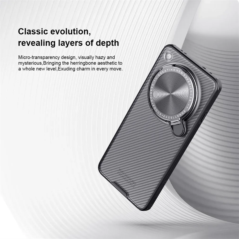 For OPPO Find X8 Ultra Transparent Case NILLKIN CamShield Prop With Phone Holder Hinged Camera Protective Cover For Find X8Ultra