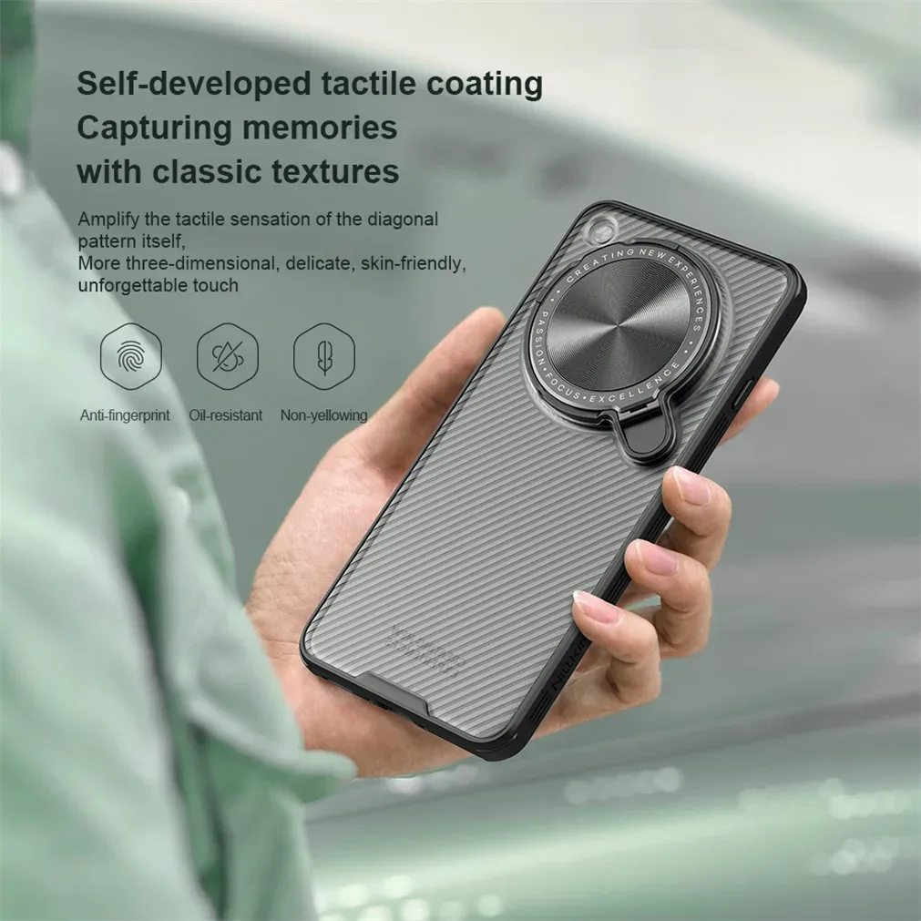 For OPPO Find X8 Ultra Transparent Case NILLKIN CamShield Prop With Phone Holder Hinged Camera Protective Cover For Find X8Ultra
