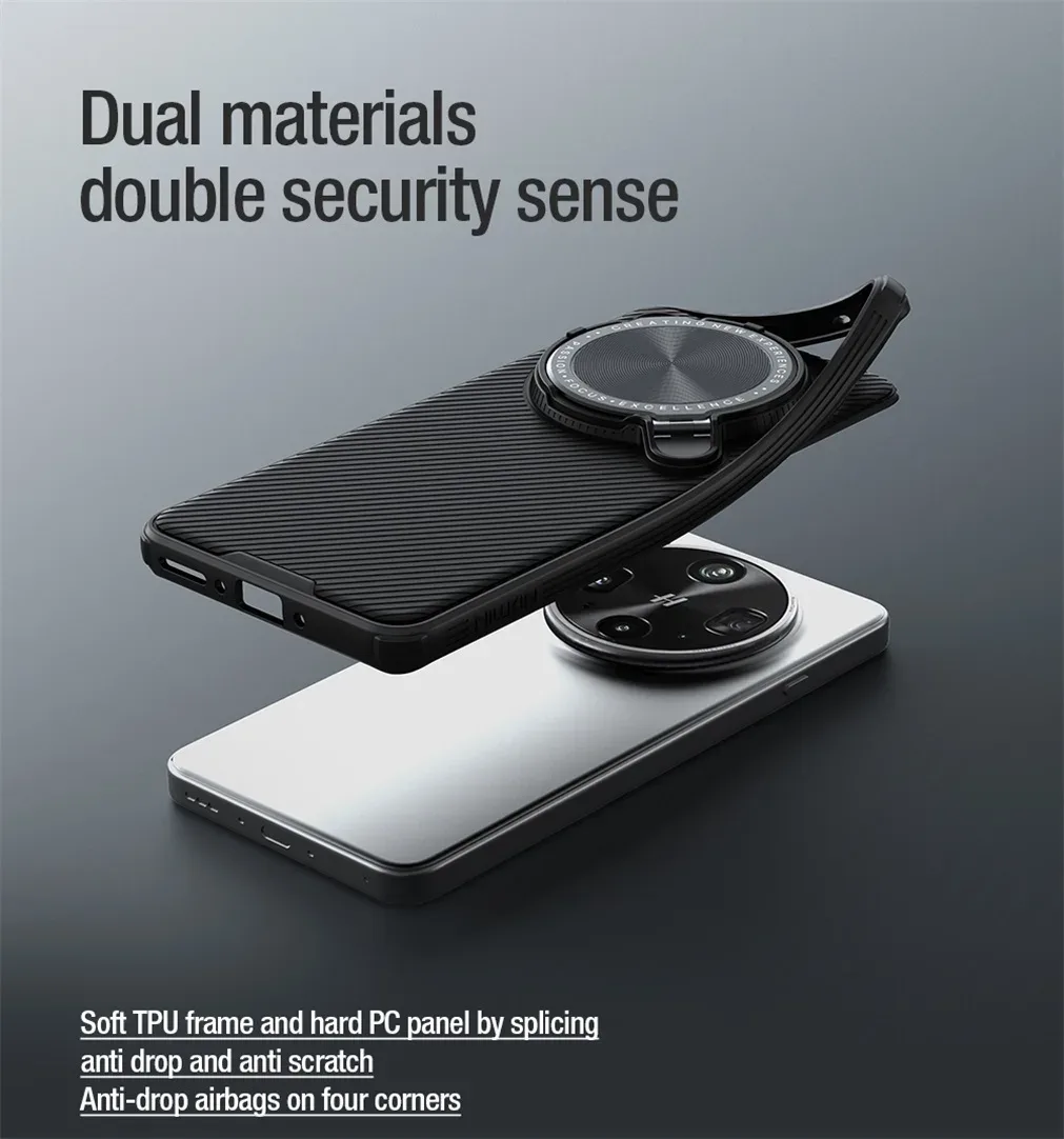 For OPPO Find X8 Ultra MagSafe Case NILLKIN CamShield Prop Magnetic Wireless Charging Phone Holder Camera Cover For Find X8Ultra