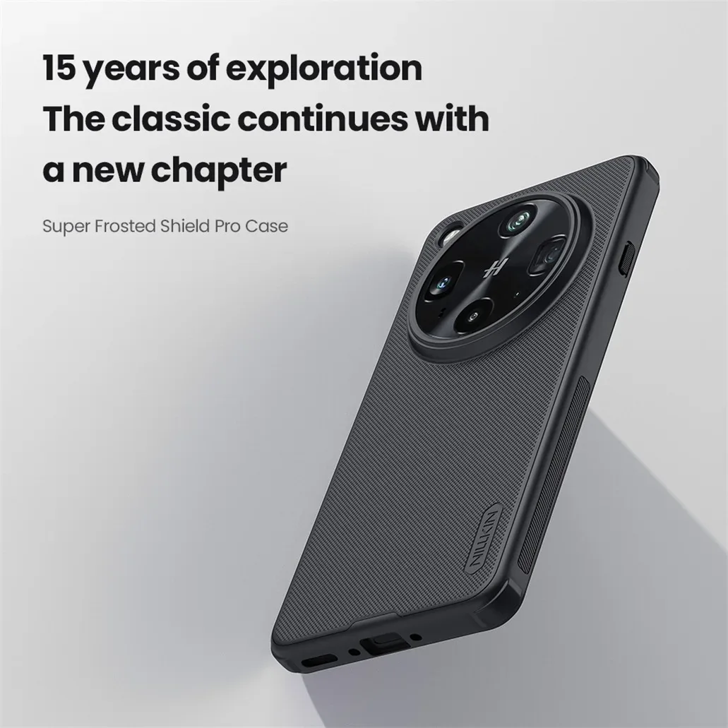 For OPPO Find X8 Ultra Case Nillkin Frosted Shield Pro Soft Edges Hard Shell Shockproof Ultra-thin Back Cover For Find X8 Ultra
