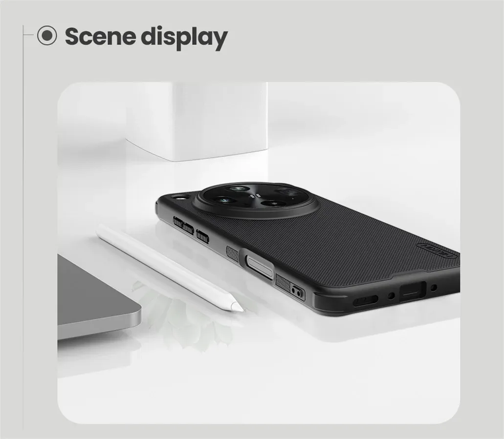 For OPPO Find X8 Ultra Case Nillkin Frosted Shield Pro Soft Edges Hard Shell Shockproof Ultra-thin Back Cover For Find X8 Ultra