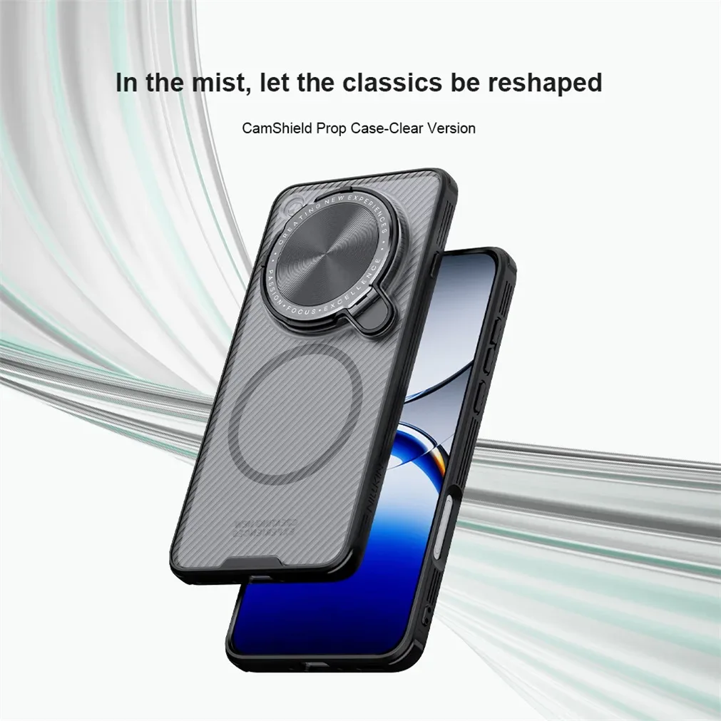 For OPPO Find X8 Ultra MagSafe Case NILLKIN Transparent Case Magnetic Wireless Charging Camera Holder Cover For Find X8 Ultra