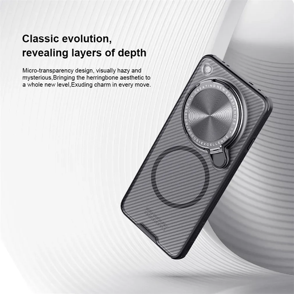 For OPPO Find X8 Ultra MagSafe Case NILLKIN Transparent Case Magnetic Wireless Charging Camera Holder Cover For Find X8 Ultra