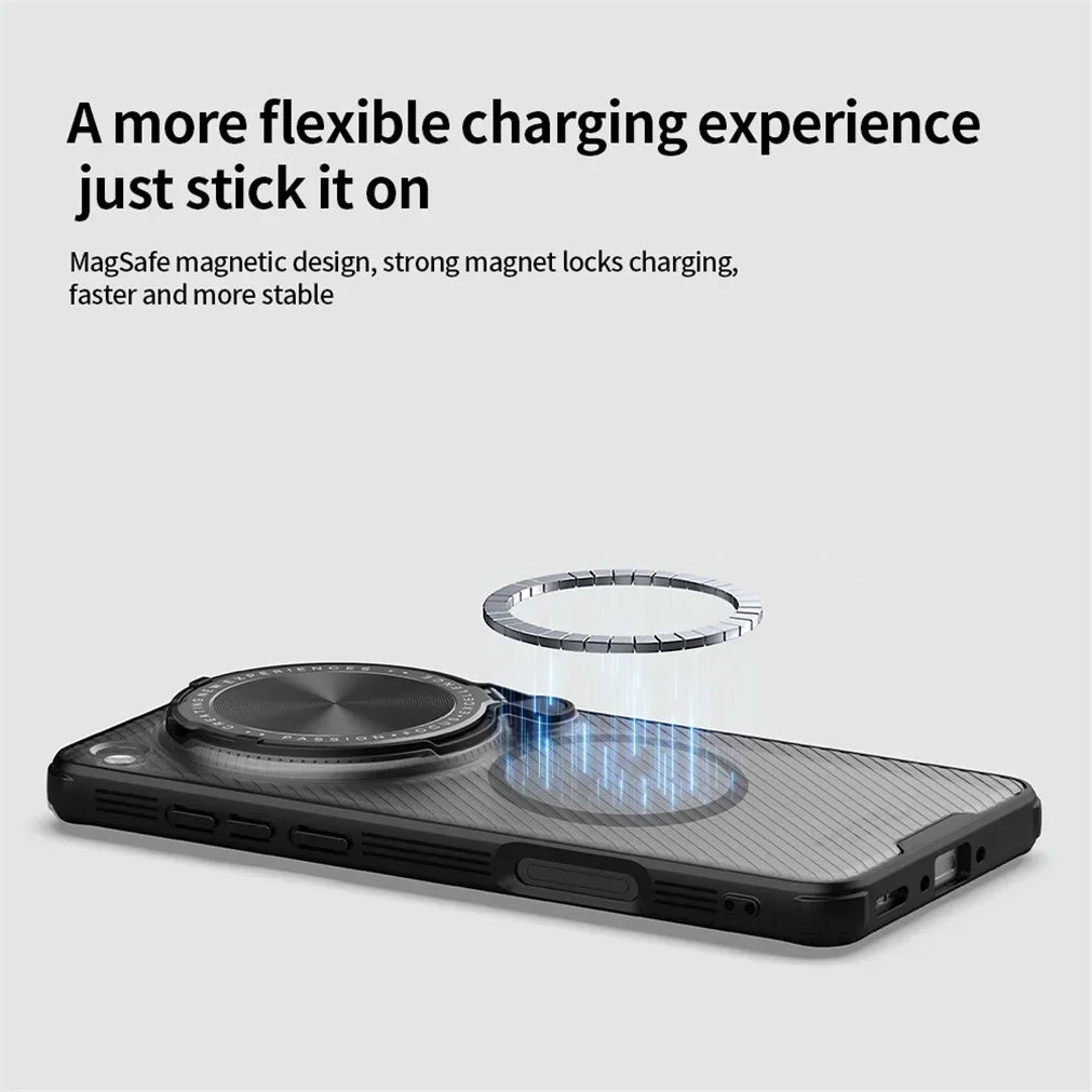 For OPPO Find X8 Ultra MagSafe Case NILLKIN Transparent Case Magnetic Wireless Charging Camera Holder Cover For Find X8 Ultra