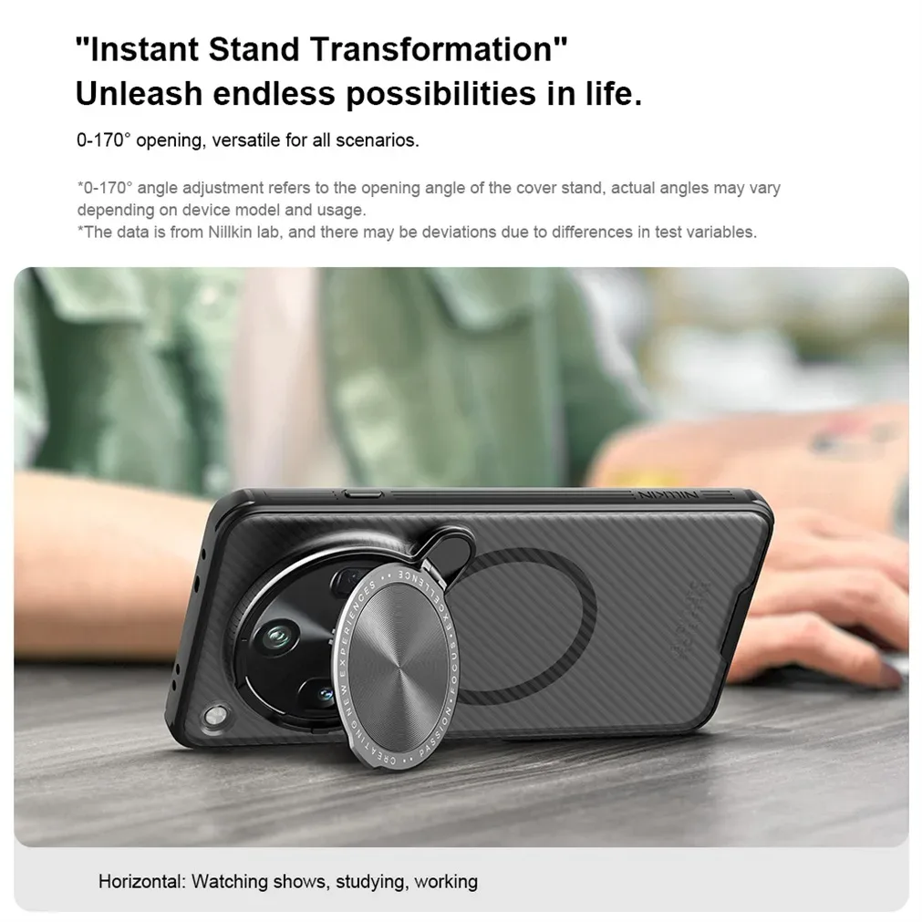 For OPPO Find X8 Ultra MagSafe Case NILLKIN Transparent Case Magnetic Wireless Charging Camera Holder Cover For Find X8 Ultra