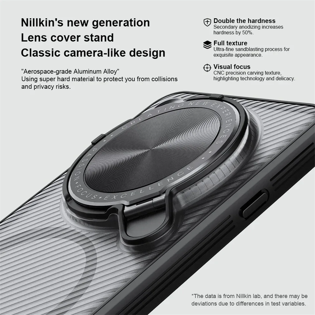 For OPPO Find X8 Ultra MagSafe Case NILLKIN Transparent Case Magnetic Wireless Charging Camera Holder Cover For Find X8 Ultra