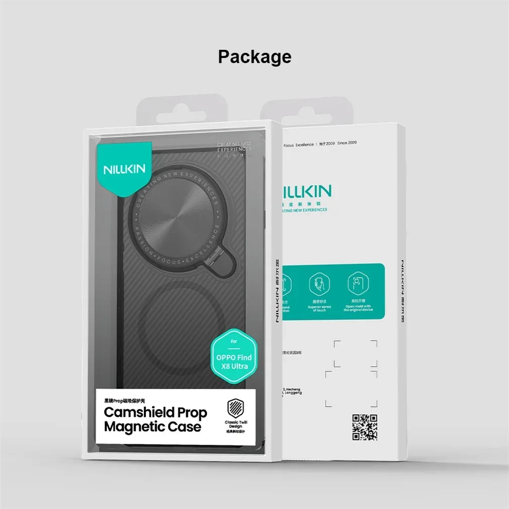 For OPPO Find X8 Ultra MagSafe Case NILLKIN Transparent Case Magnetic Wireless Charging Camera Holder Cover For Find X8 Ultra