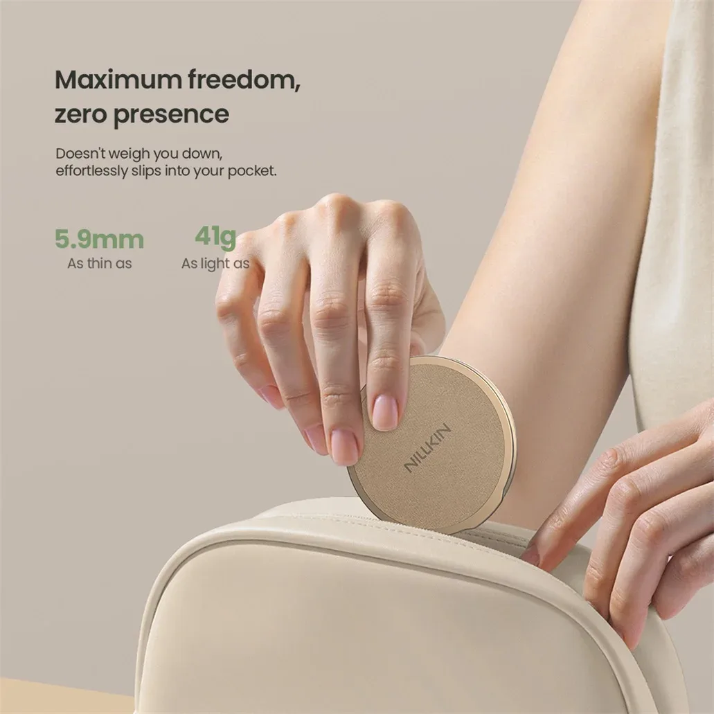 Nillkin Dual-Magnet Grip Phone Holder MagSafe Portable Folding Stand Ultra-thin Multi-angle Adjustable Dual-Sided Magnetic Ring